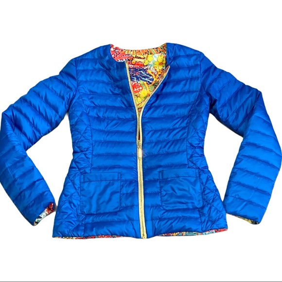 SOLD Lilly Pulitzer Royal Blue Puffer Jack… - Picture 3 of 7